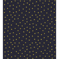 Yellow Stars and Dots Duvet Cover Set