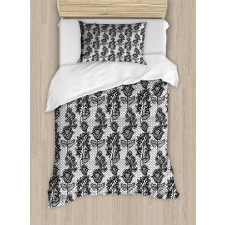 Lace Style Floral Duvet Cover Set