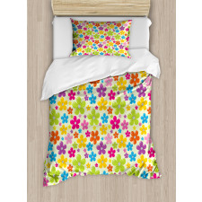 Sixties Hippie Flowers Duvet Cover Set