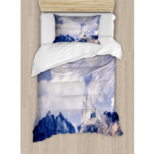 Craggy Peaks Mountains Duvet Cover Set