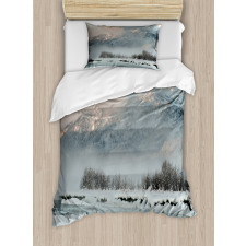 Winter Scene from North Duvet Cover Set