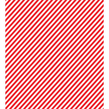 Diagonal Red Lines Duvet Cover Set