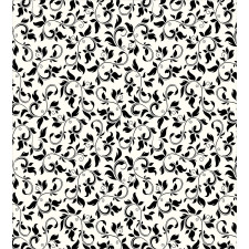 Monochrome Scroll Pattern Duvet Cover Set
