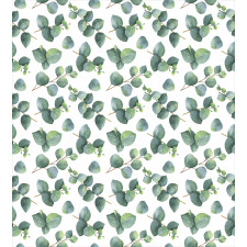 Watercolor Eucalyptus Art Duvet Cover Set