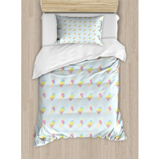 Pastel Hipster Summer Duvet Cover Set