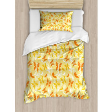 Swirled Butterfly Duvet Cover Set