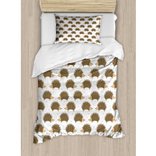 Cartoon Porcupines Duvet Cover Set