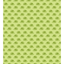 Spiny Mammals Green Duvet Cover Set