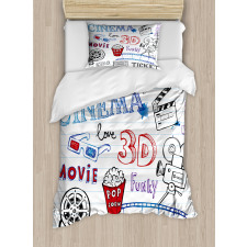 Notebook Doodle Duvet Cover Set