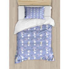 Angels Playing Harp Love Duvet Cover Set