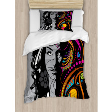 Woman Portrait Glamor Art Duvet Cover Set