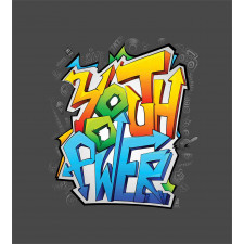 Graffiti Art Youth Power Duvet Cover Set