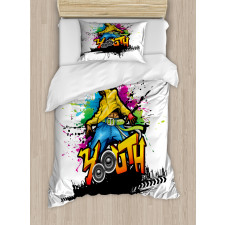 Young Man Hip Hop Culture Duvet Cover Set