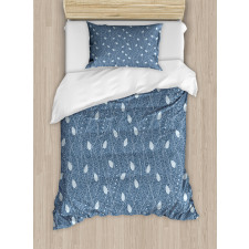 Branches over Denim Duvet Cover Set