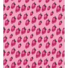 Pop Art Style Strawberry Duvet Cover Set