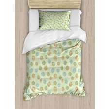 Abstract Pine Cones Duvet Cover Set