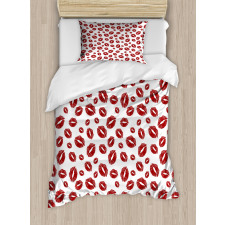 Pop Art Lipstick Stain Duvet Cover Set