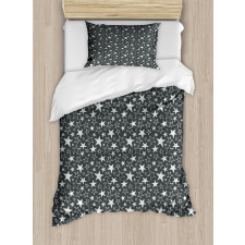 Greyscale Geometric Shapes Duvet Cover Set