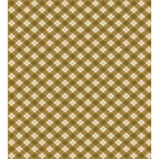 Brown Diagonal Retro Duvet Cover Set