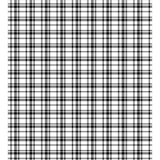 Black and White Grid Duvet Cover Set