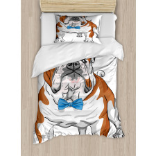 Hipster Dog Duvet Cover Set