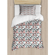Retro Abstract Pattern Duvet Cover Set