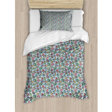 Cartoon Style Playthings Duvet Cover Set