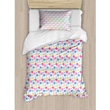 Sketchy Colorful Daisy Duvet Cover Set