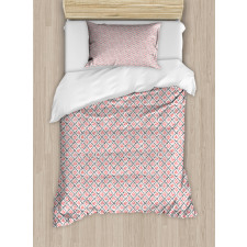Checkered with Dots Duvet Cover Set