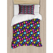 Doodle Flowers Kids Duvet Cover Set