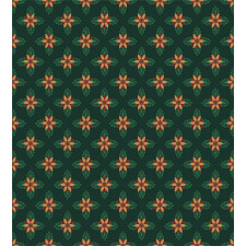Ornate Flower Design Duvet Cover Set