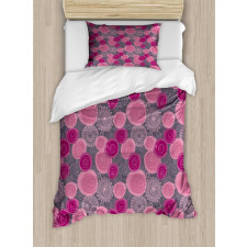 Lace Swirled Circle Duvet Cover Set