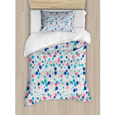 Dots Circles Girlish Duvet Cover Set