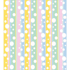 Pastel Colored Stripes Duvet Cover Set