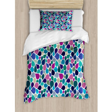 Colorful Raindrops Duvet Cover Set