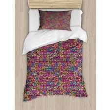 Clovers in Squares Duvet Cover Set