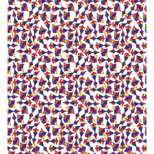 Abstract Shapes Dots Duvet Cover Set