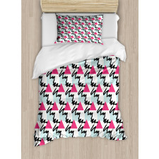 Shapes Scribble Lines Duvet Cover Set