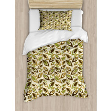 Abstract Leafy Branches Duvet Cover Set