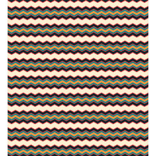 Retro Zig Zag Borders Duvet Cover Set