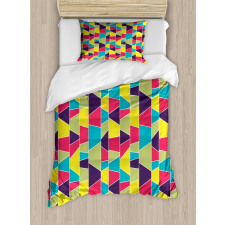 Mosaic Trapezoid Art Duvet Cover Set