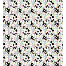 Colorful Dots Scribbles Duvet Cover Set