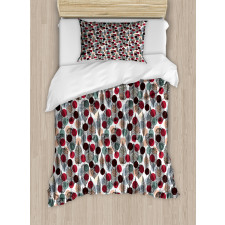 Vintage Polka Dot Design Duvet Cover Set