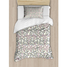 Pastel Toned Blueberries Duvet Cover Set