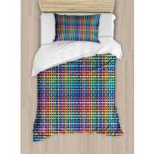 Crossed Stripes Design Duvet Cover Set