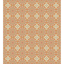 Flower Blooms Circles Duvet Cover Set