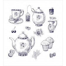 Teapots and Cups Duvet Cover Set