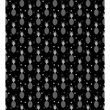 Monochrome Pineapples Duvet Cover Set
