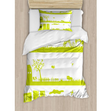 Landscape Pattern Duvet Cover Set