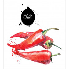 Chili Pepper Hot Spicy Duvet Cover Set